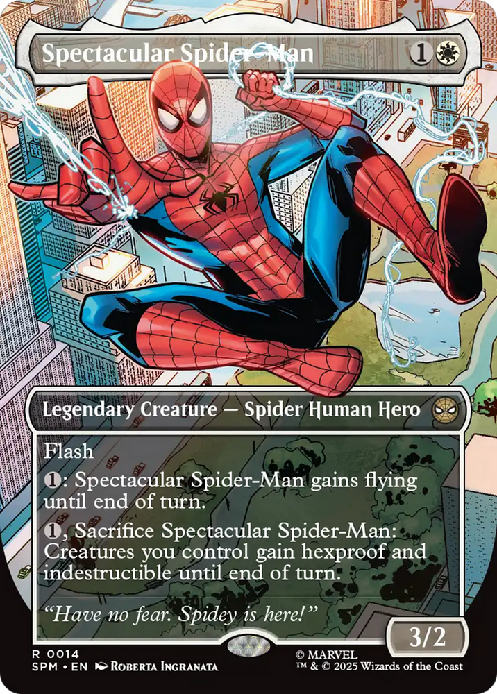 Spectacular Spider-Man (Borderless) [Marvel's Spider-Man] Magic: The Gathering