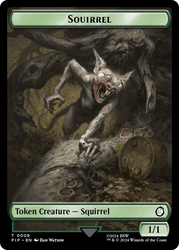 Food (013) // Squirrel Double-Sided Token [Fallout Tokens] Magic: The Gathering