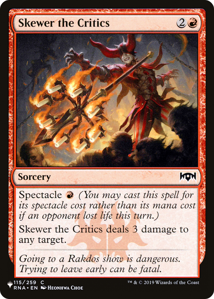Skewer the Critics [The List] Magic: The Gathering