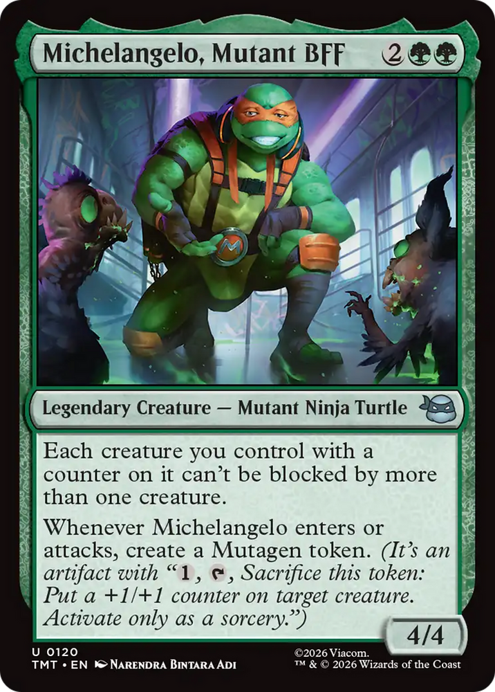 Michelangelo, Mutant BFF [Teenage Mutant Ninja Turtles] Magic: The Gathering