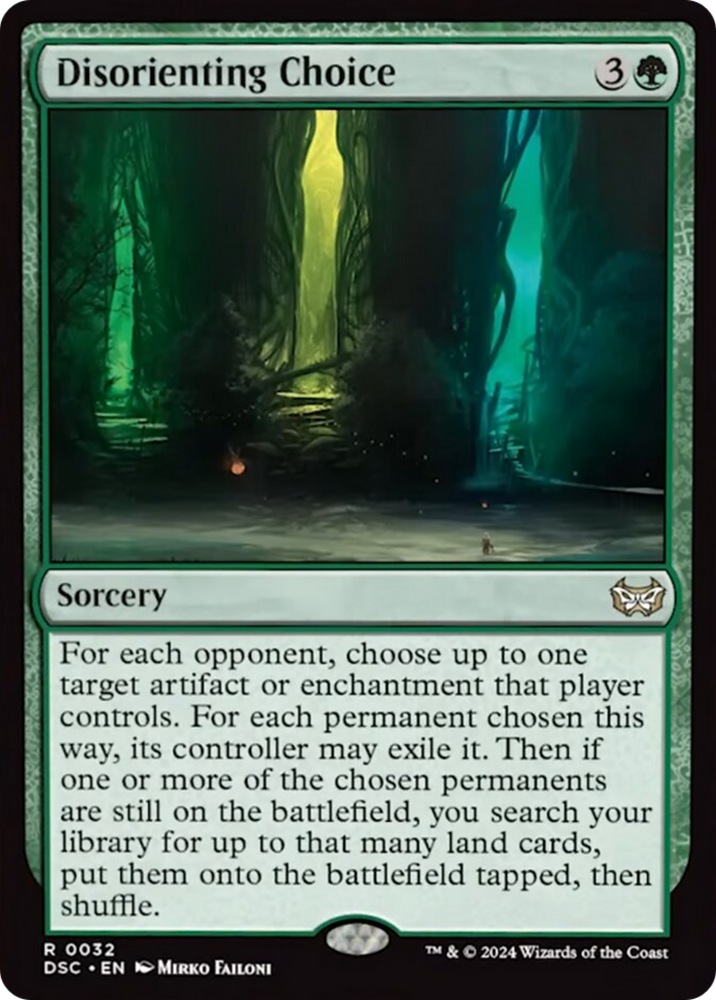 Disorienting Choice [Duskmourn: House of Horror Commander] Magic: The Gathering
