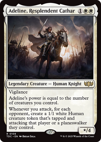 Adeline, Resplendent Cathar [Tarkir: Dragonstorm Commander] Magic: The Gathering