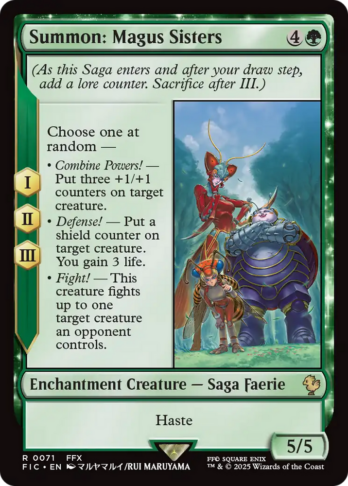 Summon: Magus Sisters [FINAL FANTASY Commander] Magic: The Gathering