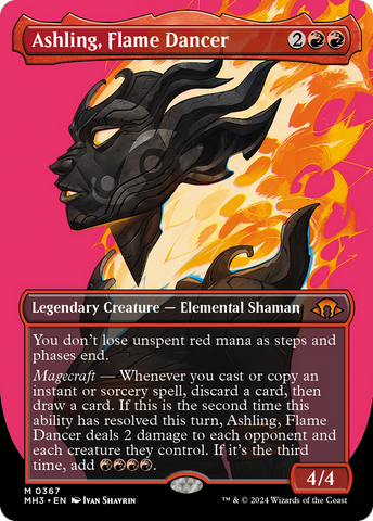 Ashling, Flame Dancer (Borderless) [Modern Horizons 3] Magic: The Gathering
