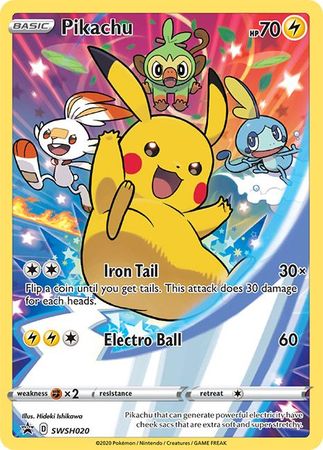 Pikachu (SWSH020) [Sword & Shield: Black Star Promos] Pokémon