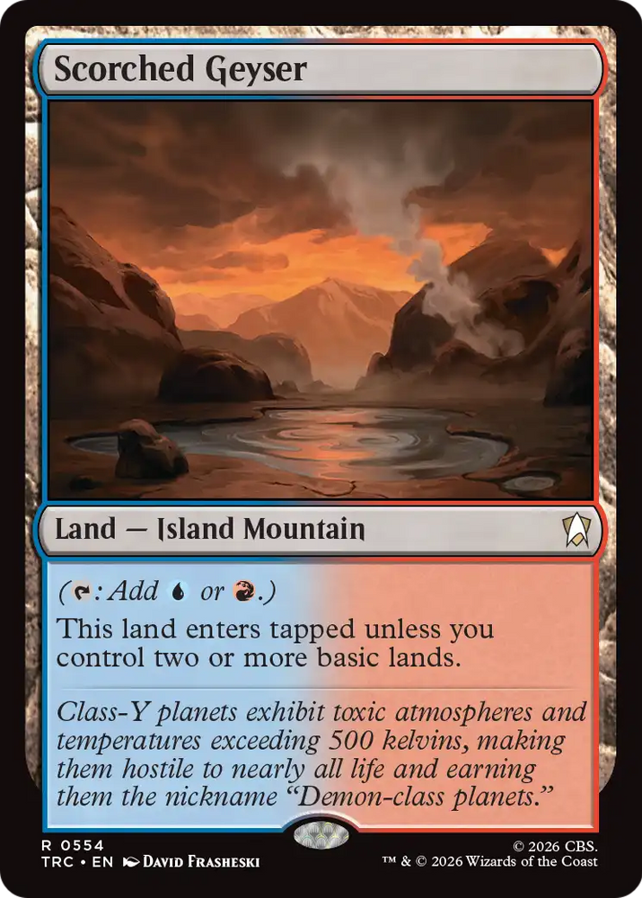 Scorched Geyser (Surge Foil) [Star Trek Commander] Magic: The Gathering
