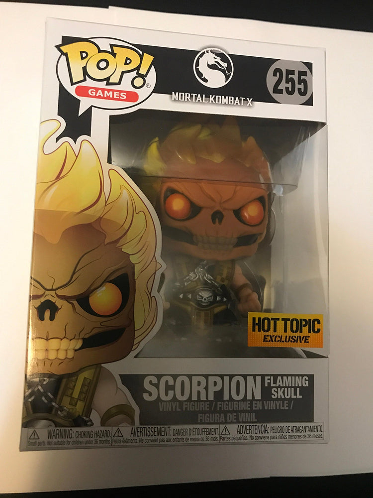 Funko Pop! Games Mortal Kombat X Scorpion #255 (Flaming Skull) FUNKO