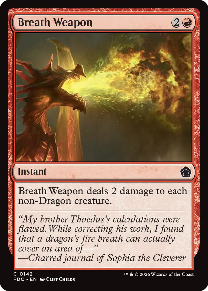 Breath Weapon [Foundations Commander] Magic: The Gathering