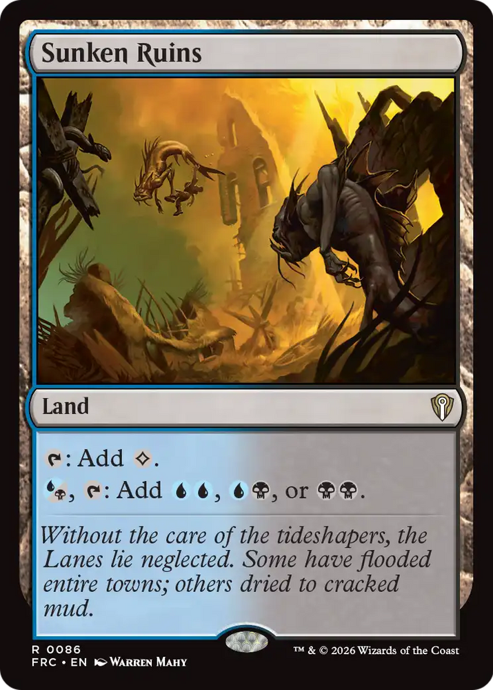 Sunken Ruins [Reality Fracture Commander] Magic: The Gathering