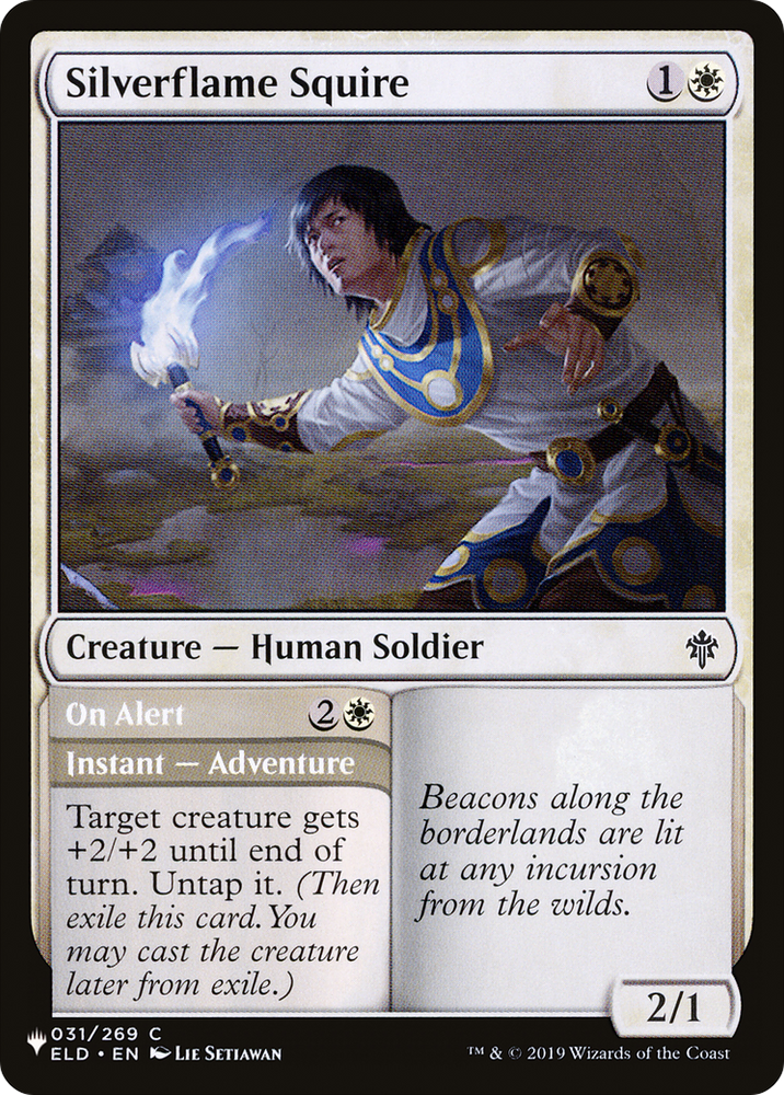 Silverflame Squire [The List] Magic: The Gathering