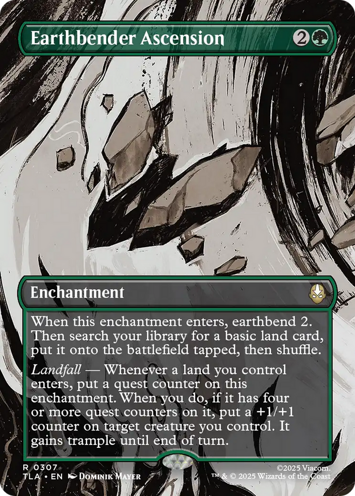 Earthbender Ascension (Borderless) [Avatar: The Last Airbender] Magic: The Gathering