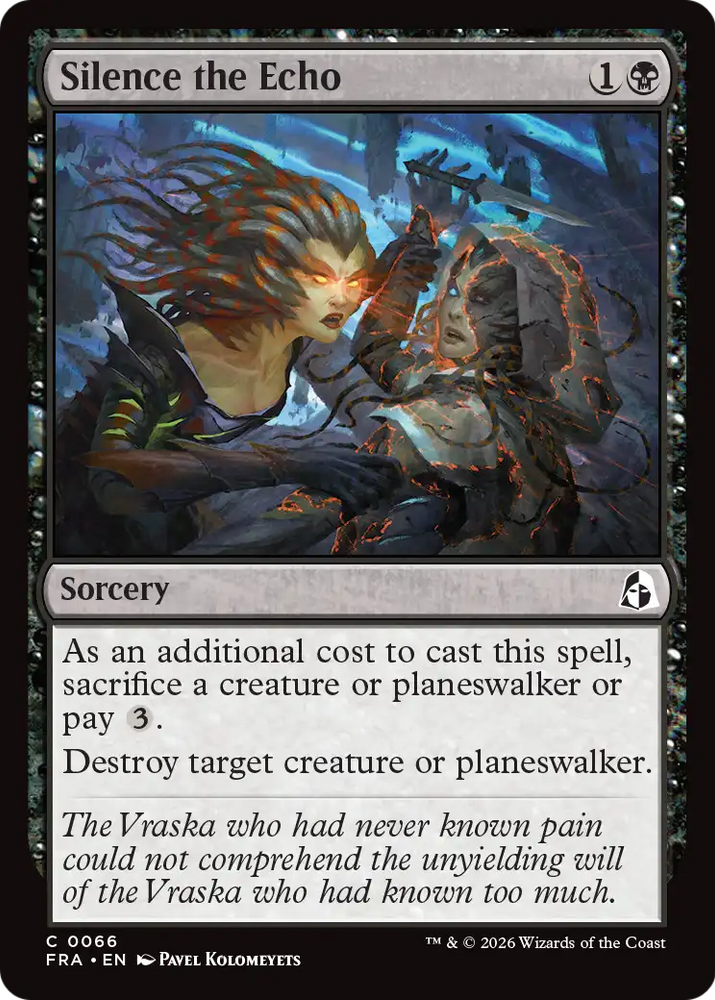Silence the Echo [Reality Fracture] Magic: The Gathering