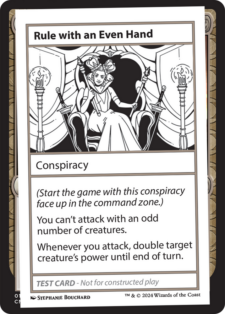 Rule with an Even Hand [Mystery Booster 2 Playtest Cards] Magic: The Gathering