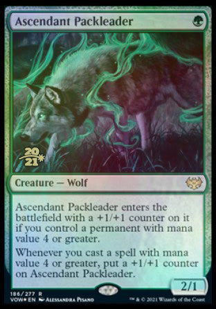 Ascendant Packleader [Innistrad: Crimson Vow Prerelease Promos] Magic: The Gathering