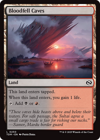 Bloodfell Caves [Tarkir: Dragonstorm] Magic: The Gathering