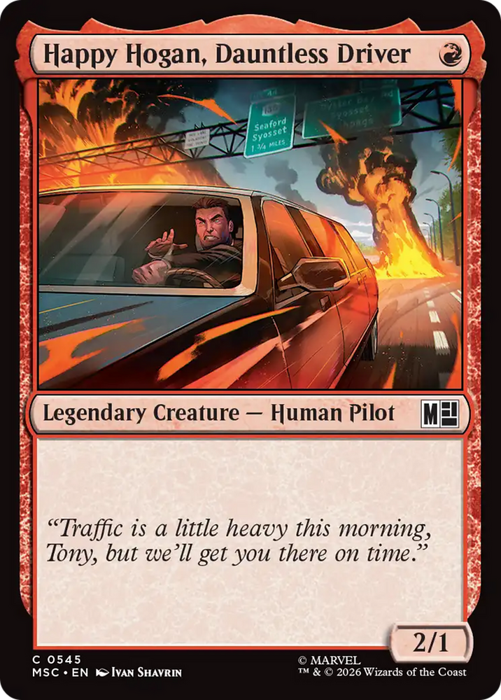 Happy Hogan, Dauntless Driver (0545) [Marvel Super Heroes Commander] Magic: The Gathering