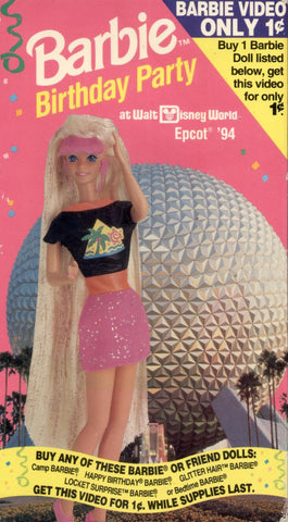Barbie Birthday Party at Walt Disney Epcot '94 VHS