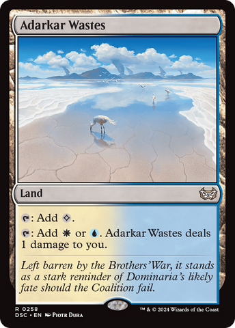 Adarkar Wastes [Duskmourn: House of Horror Commander] Magic: The Gathering