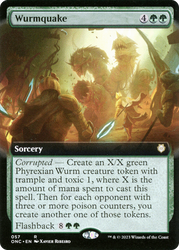 Wurmquake (Extended Art) [Phyrexia: All Will Be One Commander] Magic: The Gathering