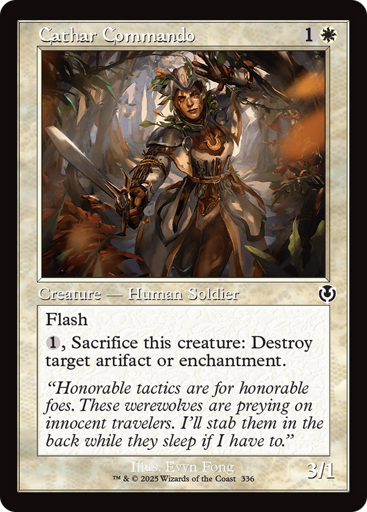 Cathar Commando (Retro Frame) [Innistrad Remastered] Magic: The Gathering