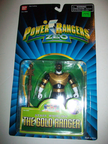 Power Rangers Zeo 1996 Staff Whirling Gold Ranger MOSC MOC 5 1/2" Figure FIGURE