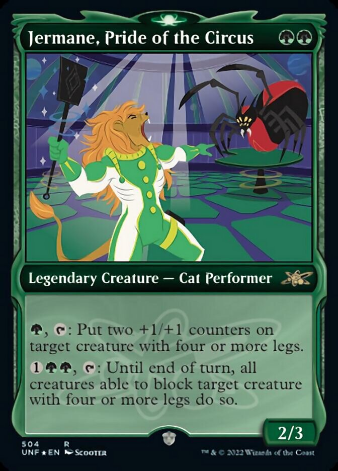 Jermane, Pride of the Circus (Showcase) (Galaxy Foil) [Unfinity] Magic: The Gathering