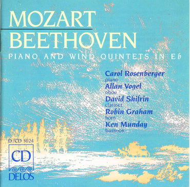 Beethoven : Quintet,Op.16 / Mozart: Quintet, K.452 [Audio CD] Ludwig van Beethoven; Wolfgang Amadeus Mozart; Kenneth Munday; David Shifrin; Robin Graham; Allan Vogel and Carol Rosenberger CD