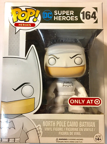 Funko Pop! DC Super Heroes North Pole Camo Batman Exclusive #164 FUNKO