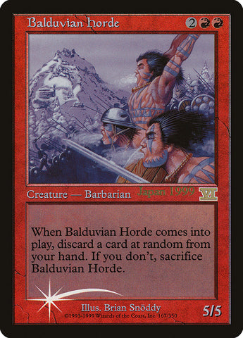 Balduvian Horde (Worlds) [World Championship Promos] Magic: The Gathering