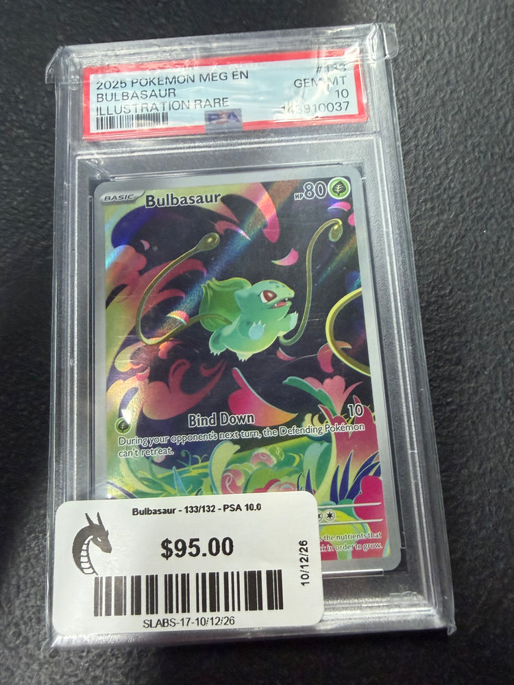 Bulbasaur - 133/132 - PSA 10.0 GEM - MT -  (Illustration Rare) Pokemon