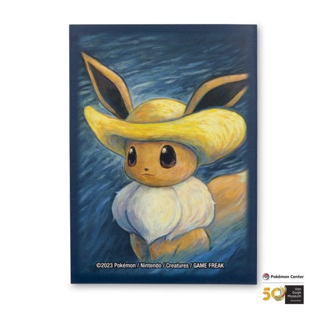 Card Sleeves - Eevee Inspired by Self-Portrait with Straw Hat Card (Pokemon Center × Van Gogh Museum) Pokémon