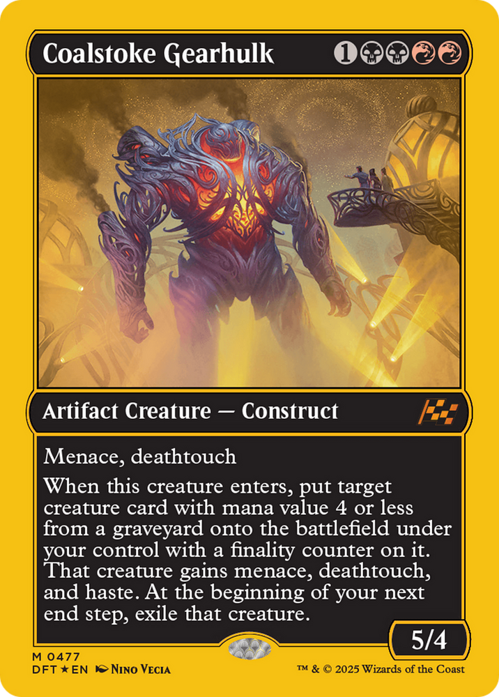 Coalstoke Gearhulk (First-Place Foil) [Aetherdrift] Magic: The Gathering