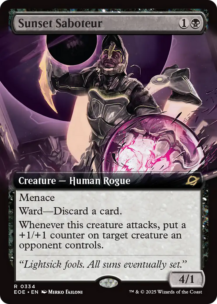 Sunset Saboteur (Extended Art) [Edge of Eternities] Magic: The Gathering