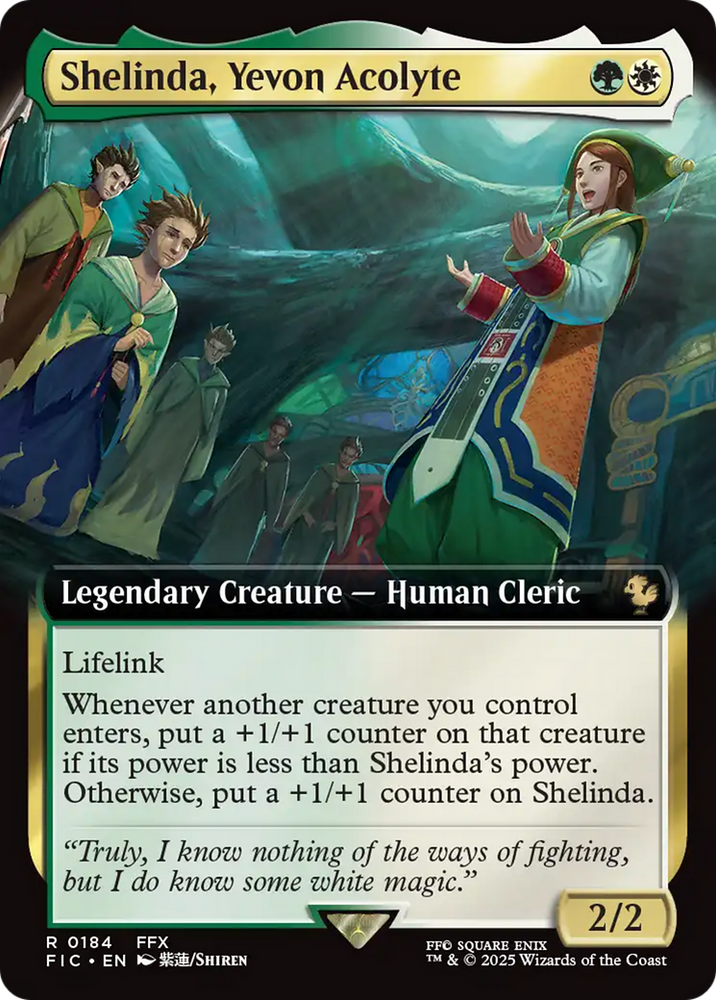 Shelinda, Yevon Acolyte (Extended Art) [FINAL FANTASY Commander] Magic: The Gathering