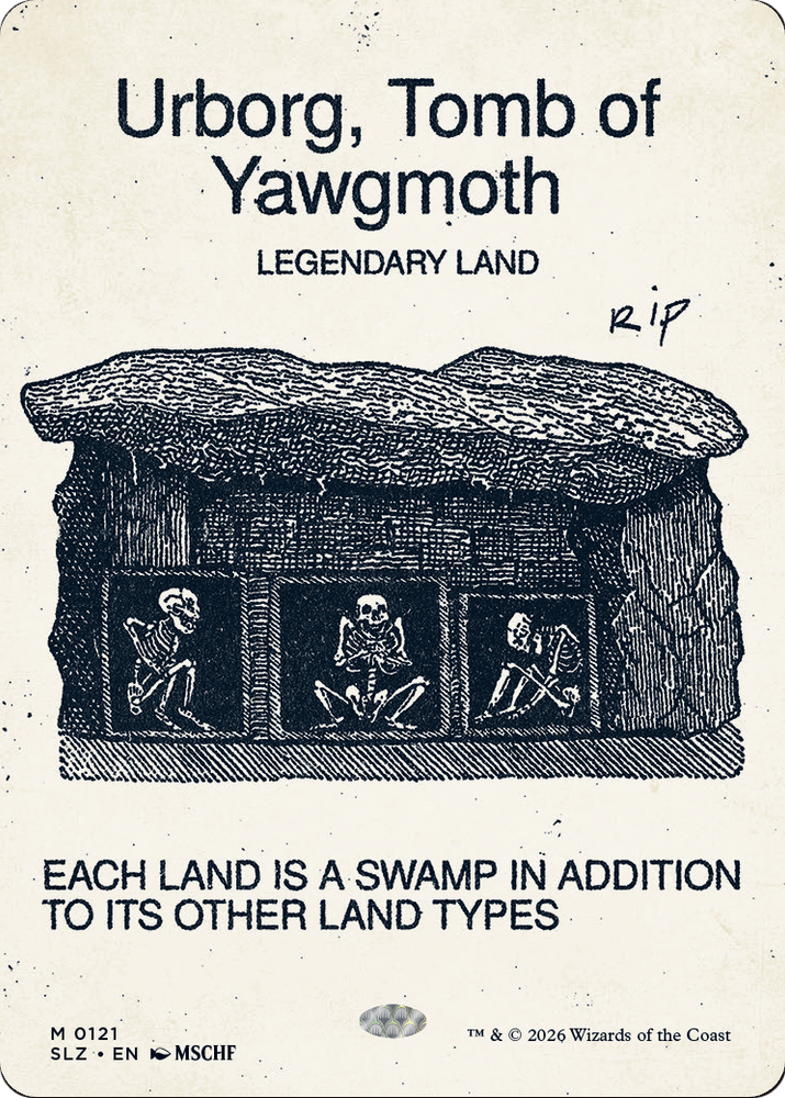 Urborg, Tomb of Yawgmoth (0121) [Secret Lair x MSCHF: The Zeta Set] Magic: The Gathering