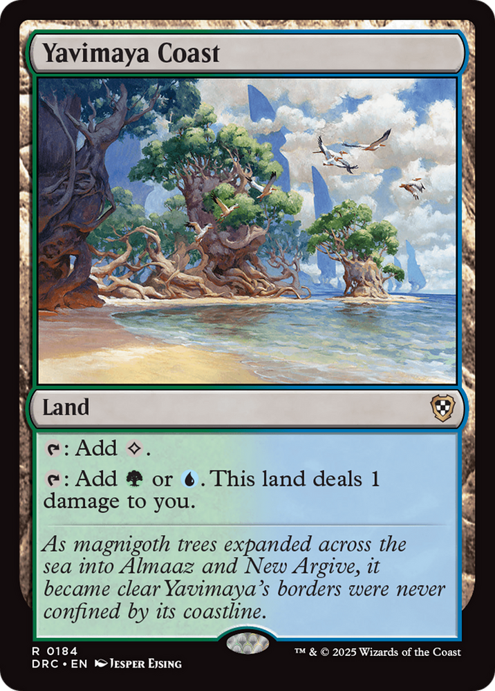Yavimaya Coast [Aetherdrift Commander] Magic: The Gathering