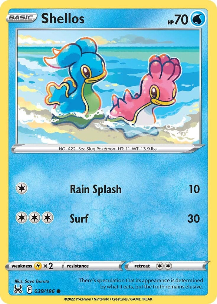 Shellos (039/196) [Sword & Shield: Lost Origin] Pokémon