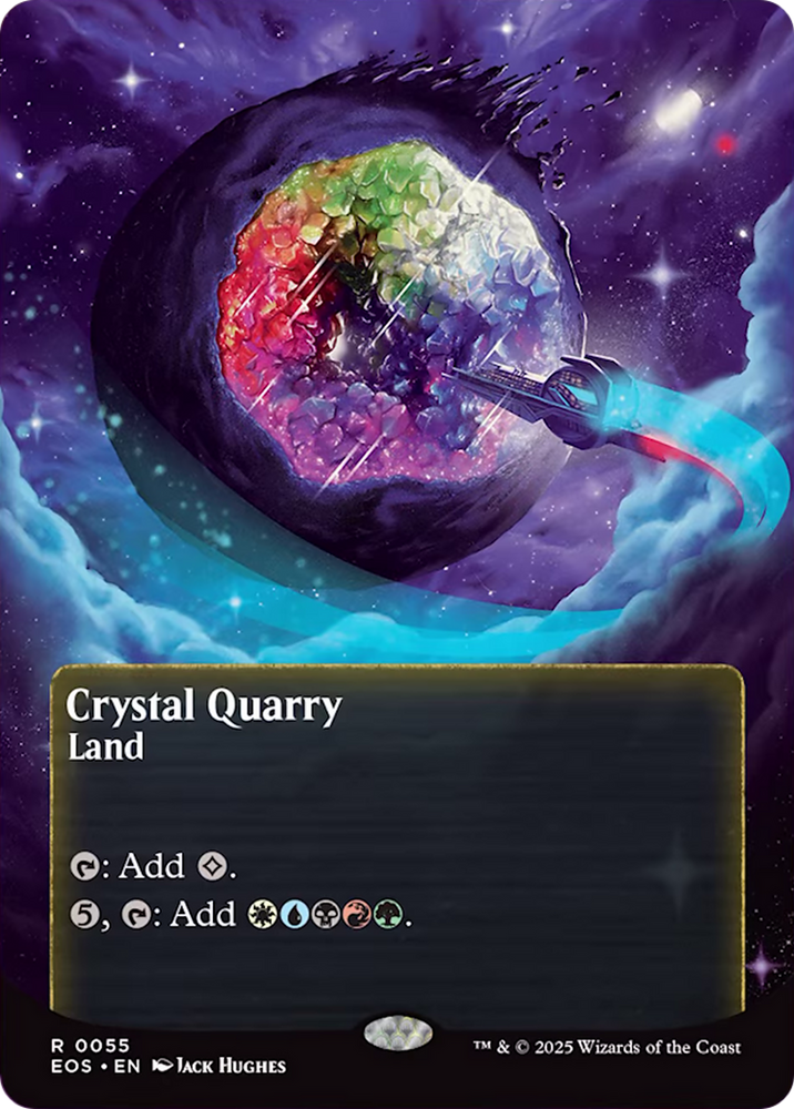 Crystal Quarry (0055) (Borderless) [Edge of Eternities: Stellar Sights] Magic: The Gathering