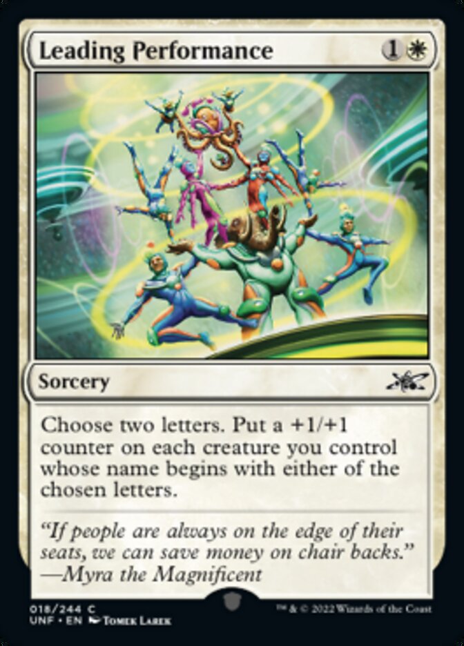 Leading Performance [Unfinity] Magic: The Gathering