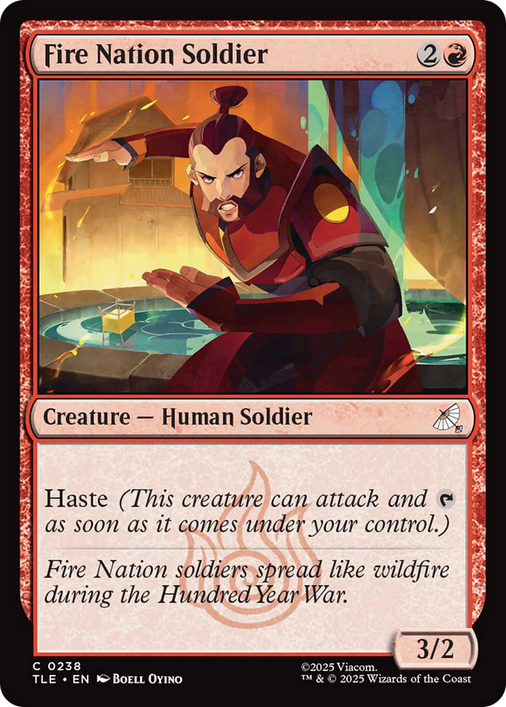 Fire Nation Soldier [Avatar: The Last Airbender: Eternal-Legal] Magic: The Gathering
