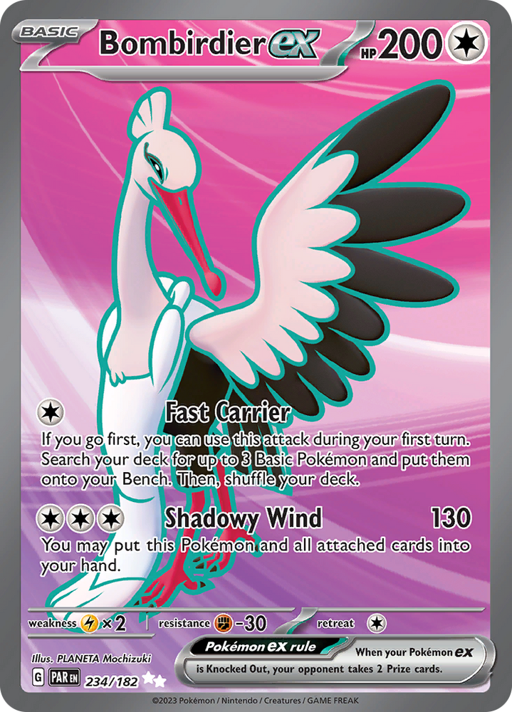 Bombirdier ex (234/182) [Scarlet & Violet: Paradox Rift] Pokémon