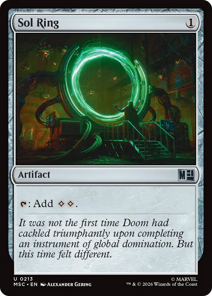 Sol Ring (0213) (Surge Foil) [Marvel Super Heroes Commander] Magic: The Gathering