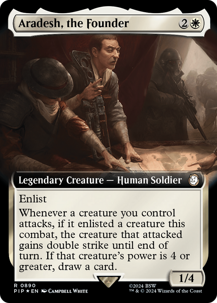 Aradesh, the Founder (Extended Art) (Surge Foil) [Fallout] Magic: The Gathering