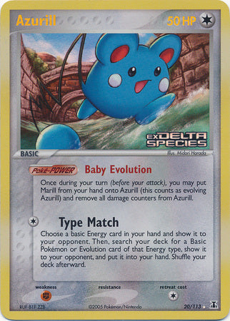 Azurill (20/113) (Stamped) [EX: Delta Species] Pokémon
