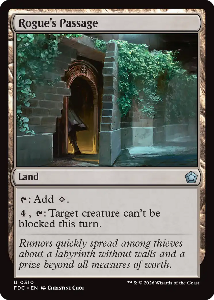 Rogue's Passage [Foundations Commander] Magic: The Gathering