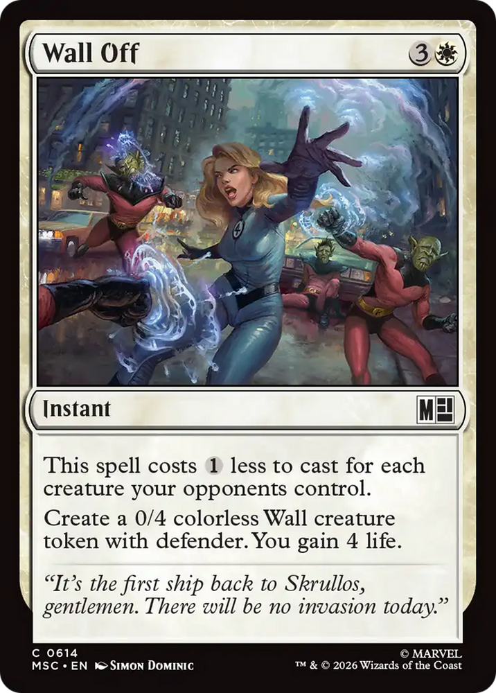 Wall Off [Marvel Super Heroes Commander] Magic: The Gathering