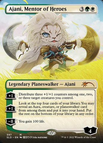 Ajani, Mentor of Heroes (Borderless) [Secret Lair Drop Series] Magic: The Gathering