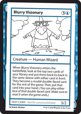 Blurry Visionary [Mystery Booster 2 Playtest Cards] Magic: The Gathering