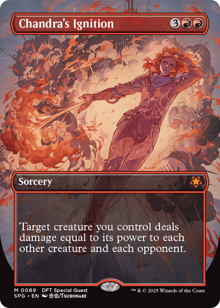Chandra's Ignition (Borderless) [Aetherdrift Special Guests] Magic: The Gathering