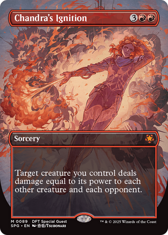 Chandra's Ignition (Borderless) [Aetherdrift Special Guests] Magic: The Gathering